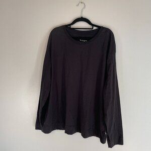 Koolaburra By Ugg Marshmallow Jersey Women's Long Sleeved Top Black Plus Size 2X